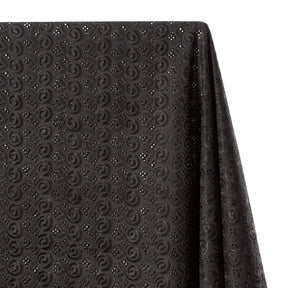 Nautilus Embroidered Eyelet Fabric SV578313 Black 1
