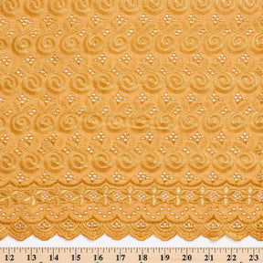 Nautilus Embroidered Eyelet Fabric SV578314 Gold 3
