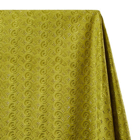 Nautilus Embroidered Eyelet Fabric SV578315 Olive 1