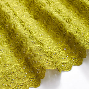 Nautilus Embroidered Eyelet Fabric SV578315 Olive 2
