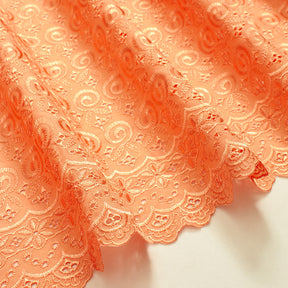 Nautilus Embroidered Eyelet Fabric SV578316 Coral 2