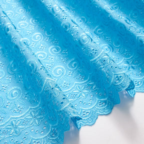 Nautilus Embroidered Eyelet Fabric SV578317 Blue 2