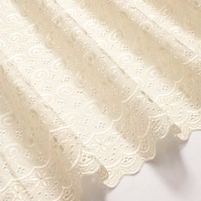 Nautilus Embroidered Eyelet Fabric SV578319 Ivory 2