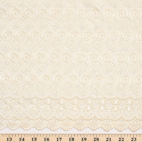 Nautilus Embroidered Eyelet Fabric SV578319 Ivory 3