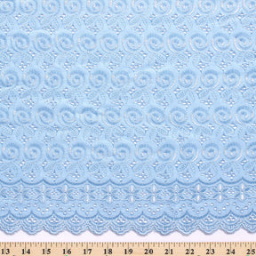 Nautilus Embroidered Eyelet Fabric SV578320 Steel Blue 3