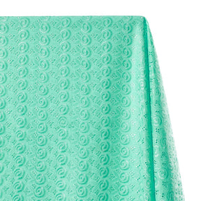 Nautilus Embroidered Eyelet Fabric SV578321 Aqua 1