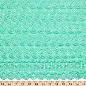 Nautilus Embroidered Eyelet Fabric SV578321 Aqua 3