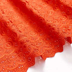 Nautilus Embroidered Eyelet Fabric SV578322 Red 2