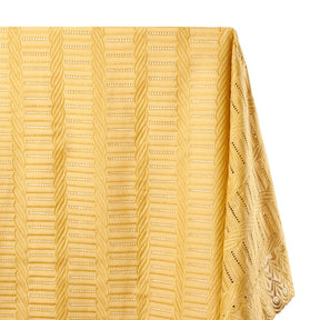 Solomonic Embroidered Eyelet Fabric SV578325 Gold 1