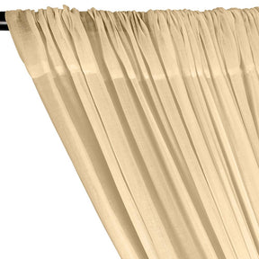 Cotton Voile Rod Pocket Curtains Sand 2