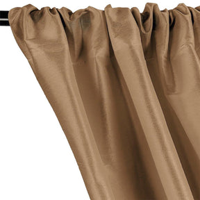 Polyester Dupioni Rod Pocket Curtains Sand 119 Sand 2