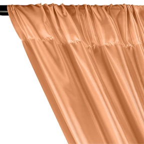 Poly China Silk Lining Rod Pocket Curtains Shrimp  1