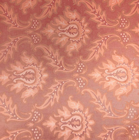 Silk Shantung Floral Printed Fabric SV575812 Coral 1