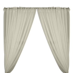 Sheer Voile Rod Pocket Curtains Silver 1