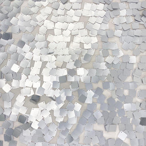Square Dangling Sequins Fabric SV576585 Silver 2