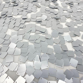 Square Dangling Sequins Fabric SV576585 Silver 1