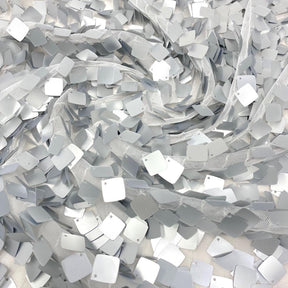 Square Dangling Sequins Fabric SV576585 Silver 3