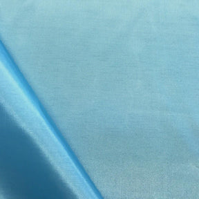 Poly China Silk Lining Rod Pocket Curtains Sky Blue 3