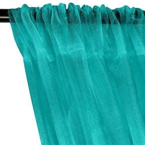 Crystal Organza Rod Pocket Curtains Spring Green 2