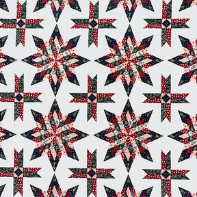 Star Green Print Sheeting Fabric SV573732 2