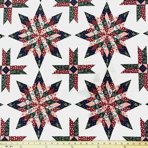 Star Green Print Sheeting Fabric SV573732 1