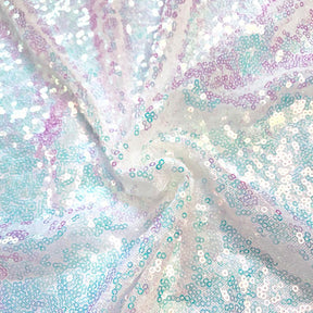 Zigzag Micro Sequins Starlight Rod Pocket Curtains Hologram White 4