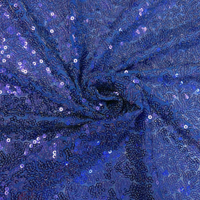 Zigzag Micro Sequins Starlight Rod Pocket Curtains Royal Blue 4