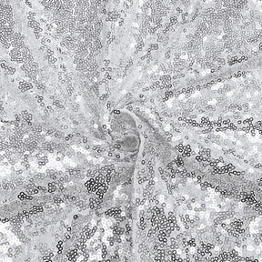 Zigzag Micro Sequins Starlight Rod Pocket Curtains Silver 4