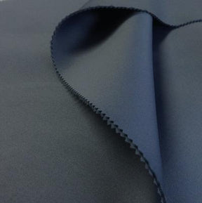 Neoprene Scuba Rod Pocket Curtains Steel Blue 3