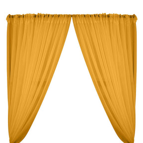 Sheer Voile Rod Pocket Curtains Sunflower 1