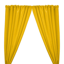 Stretch Taffeta Rod Pocket Curtains Sunflower Yellow 1