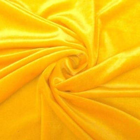 Stretch Velvet Rod Pocket Curtains Sunflower Yellow 3