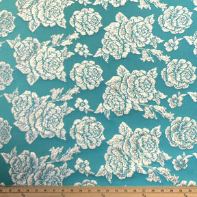 Silver 3D Metallic Jacquard SV574463 Teal 3
