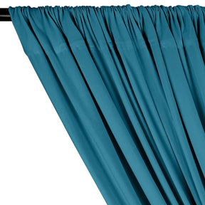 Cotton Jersey Rod Pocket Curtains Teal 2