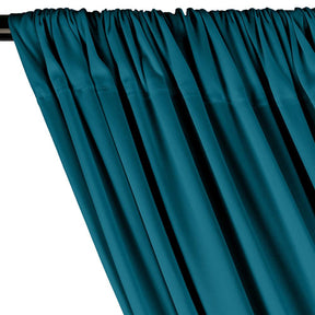 Polyester Interlock Knit Lining Rod Pocket Curtains Teal Image 2