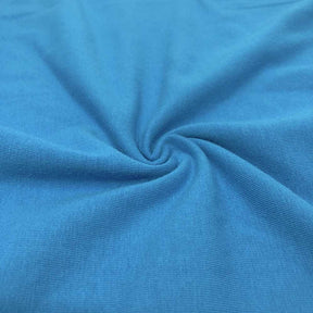 Cotton Jersey Rod Pocket Curtains Turquoise 3