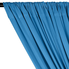 Cotton Jersey Rod Pocket Curtains Turquoise 2