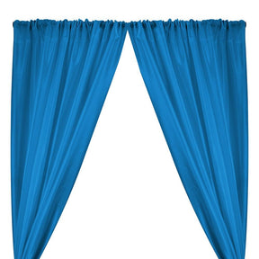 Polyester Dupioni Rod Pocket Curtains Turquoise 39 Turquoise 1