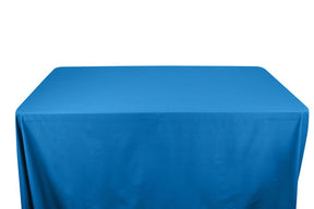 Stretch Broadcloth 6 Feet Banquet Table Covers Turquoise 1