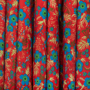 Viola Crepe De Chine Print Fabric SV577798 Red 2