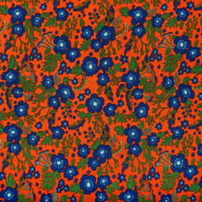 Viola Crepe De Chine Print Fabric SV577799 Orange 1