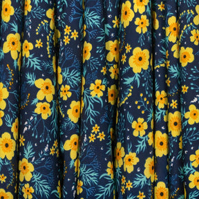 Viola Crepe De Chine Print Fabric SV577800 Blue 2