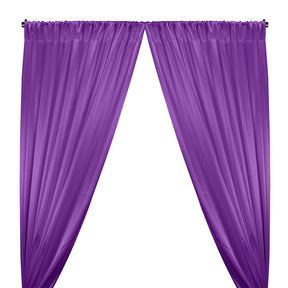 Crepe Back Satin Rod Pocket Curtains Violet 1