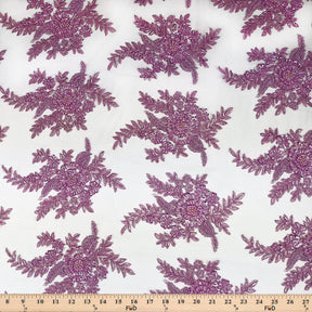 Viburnum Bridal Lace Beaded Fabric SV574789 Navy Blue 14