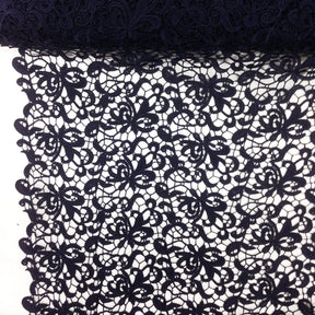 Web Guipure French Venice Lace Fabric SV570211 Navy 1