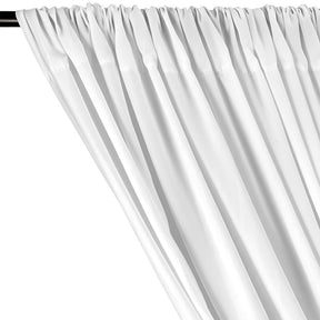 Peachskin Rod Pocket Curtains White 2
