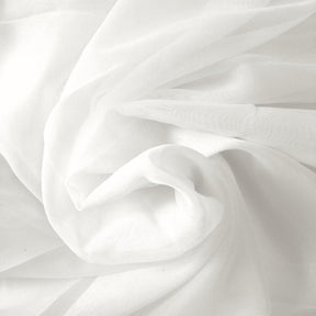 White Sheer Voile Rod Pocket Pipe And Drape White 3