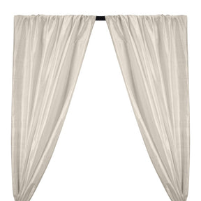 Silk Dupioni 54 Rod Pocket Curtains White 1