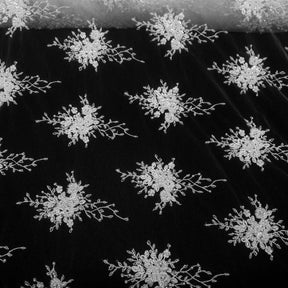 Spirit Bridal Lace Beaded Fabric SV570629 White 5