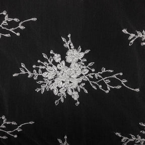 Spirit Bridal Lace Beaded Fabric SV570629 White 2